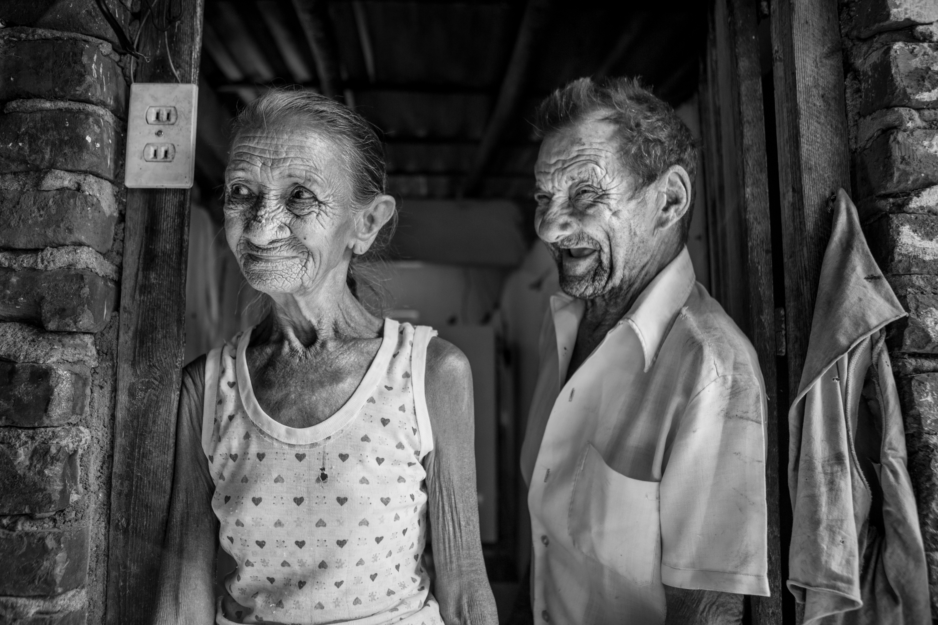 Georgina Medina Calzada and Martin Cantiyo Hernandez have been married for 53 years and live in a small house in Trinidad, Cuba. Photo by Sarah Ann Jump